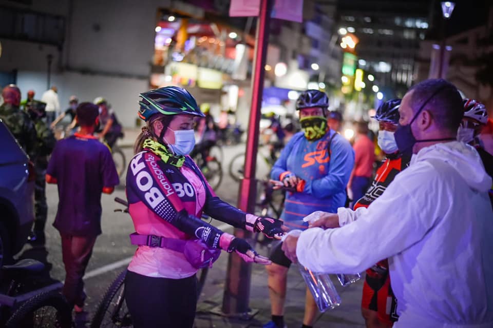 Amantes de la cicla en Ibagué a rodar seguros