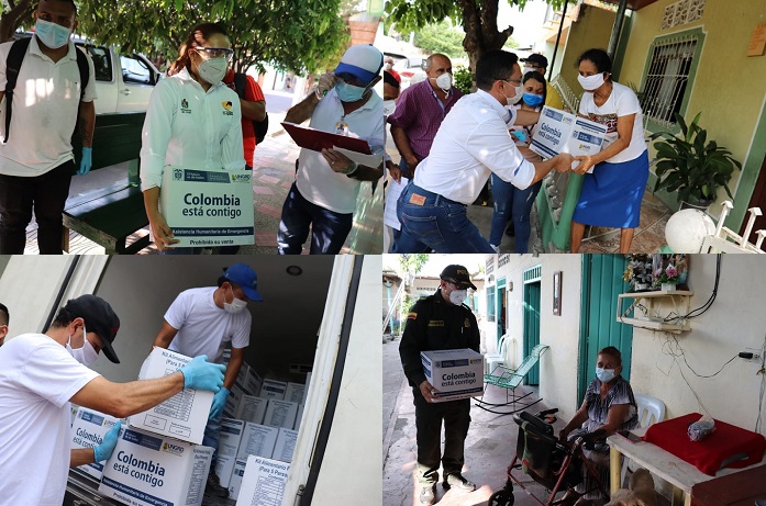 Asistencias humanitarias para mayores de 70 años siguen llegando al Tolima
