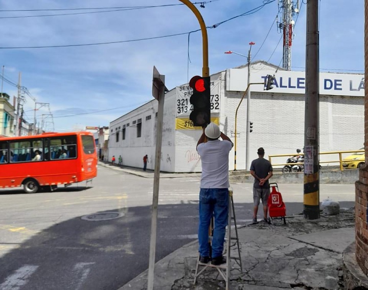 Se han reparado 36 intersecciones semafóricas, de 92 que hay en Ibagué