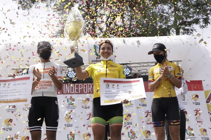 Aldemar Reyes y Yénifer Ducuara, campeones de la Vuelta al Tolima 2020