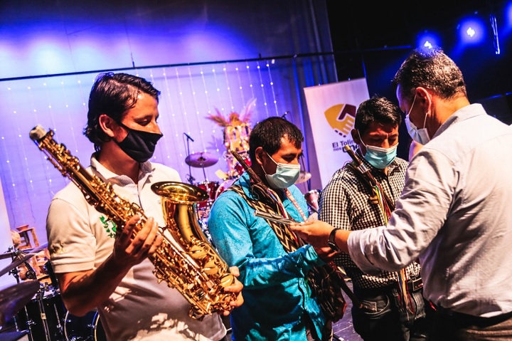 Antes sonaban los fusiles, hoy los instrumentos musicales