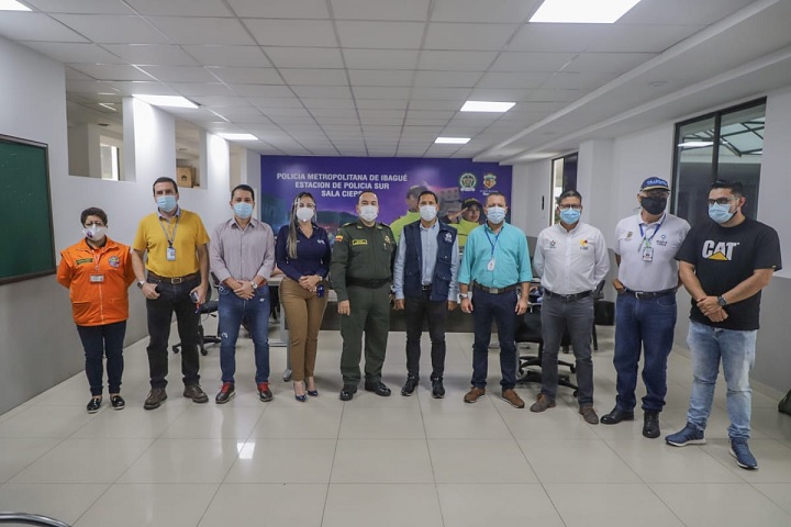 Instalado Puesto de Mando Unificado por jornada de paro nacional en Ibagué