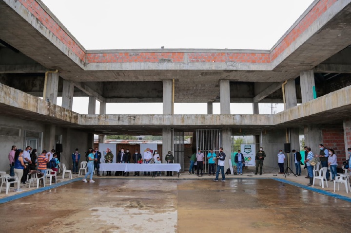 Sede nueva para estudiantes de la vereda Alto del Cielo en Ortega