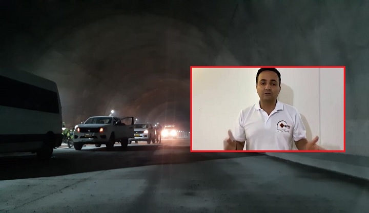 Obra del Túnel de La Línea se reinicia con protocolos