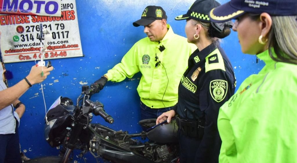 A los talleres de la calle 24 'van a parar' las motos robadas en Ibagué