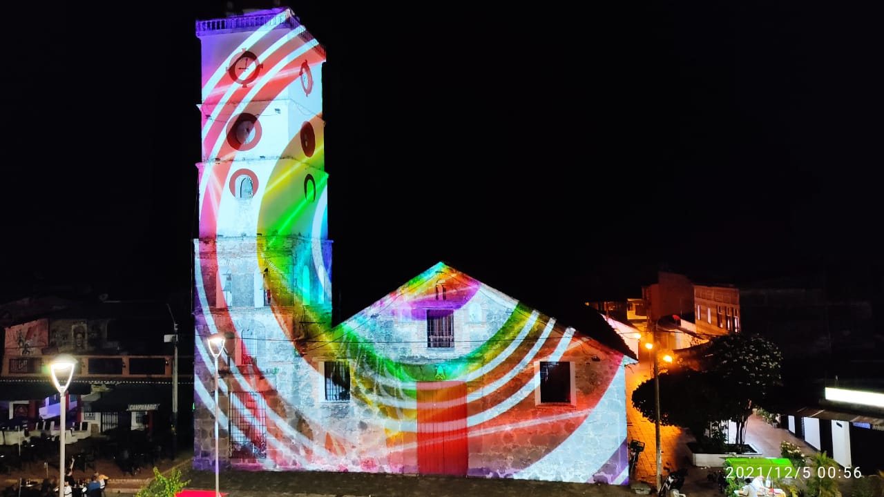Alumbrado navideño de Mariquita conmemorativo a los 100 años del cable aéreo que conectó al Tolima con Manizales