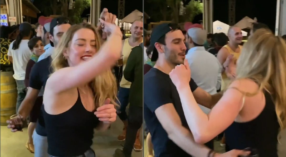 Amber Heard se hizo viral bailando al son latino con un colombiano