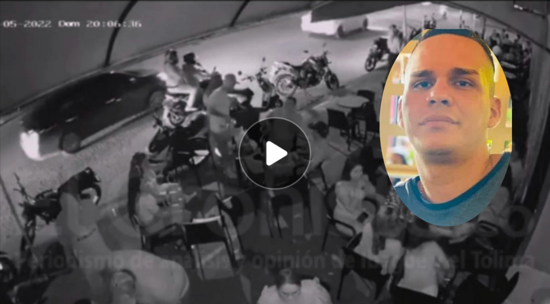En video: sicario le disparó y asesinó a un joven en un bar de El Espinal