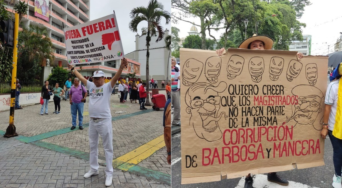 Así fue la marcha contra el fiscal Barbosa en Ibagué