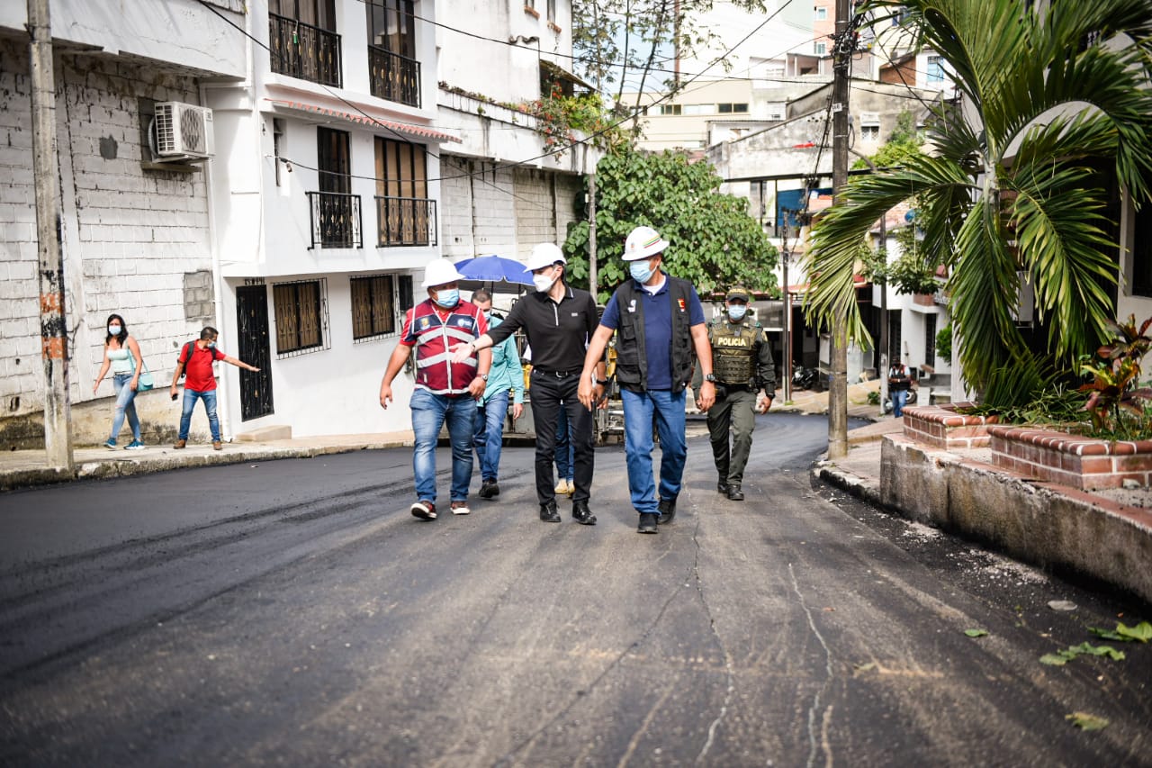Así luce la renovada vía entre el barrio La Pola y el parque Centenario