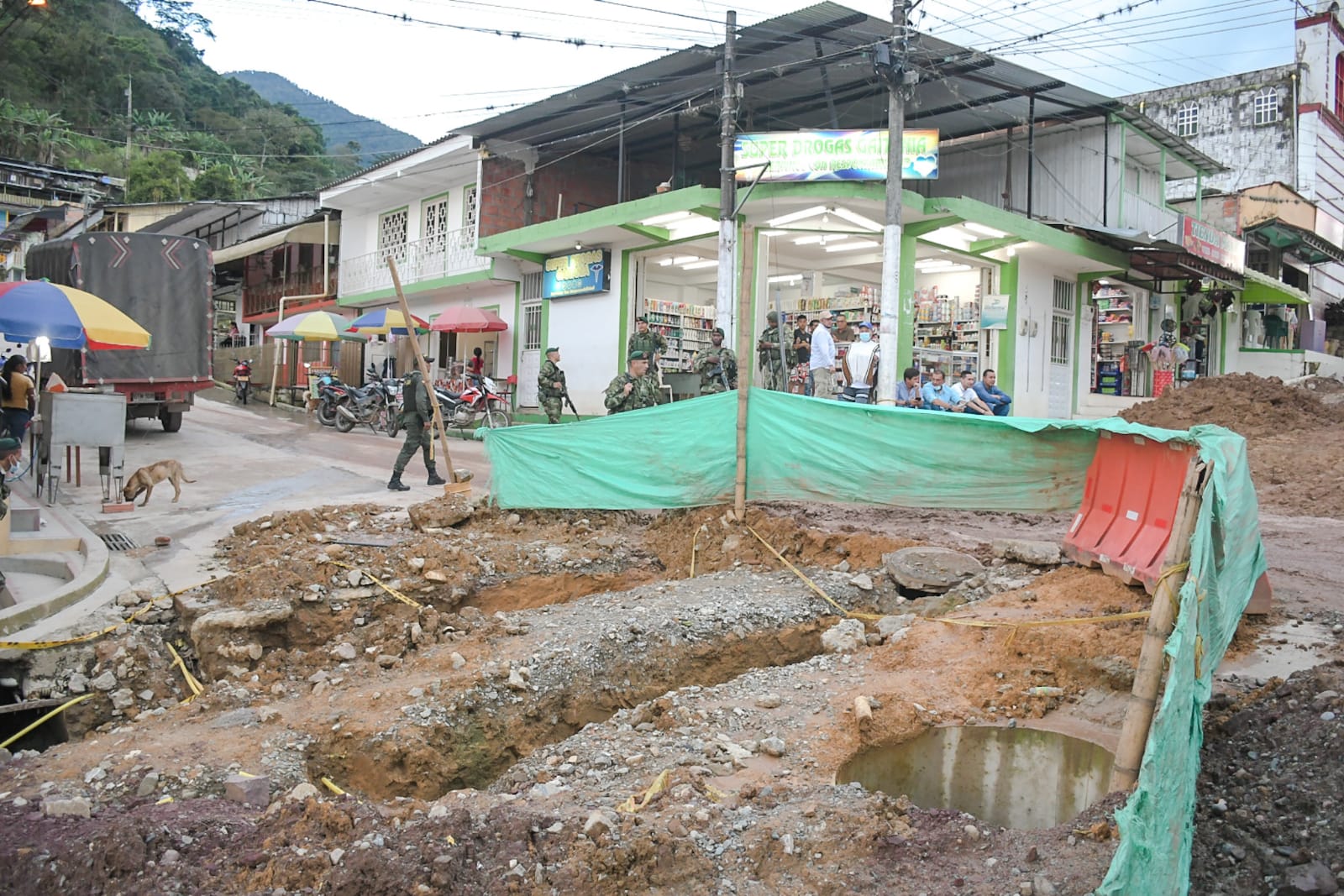 Avanza pavimentación de vías urbanas de Gaitania