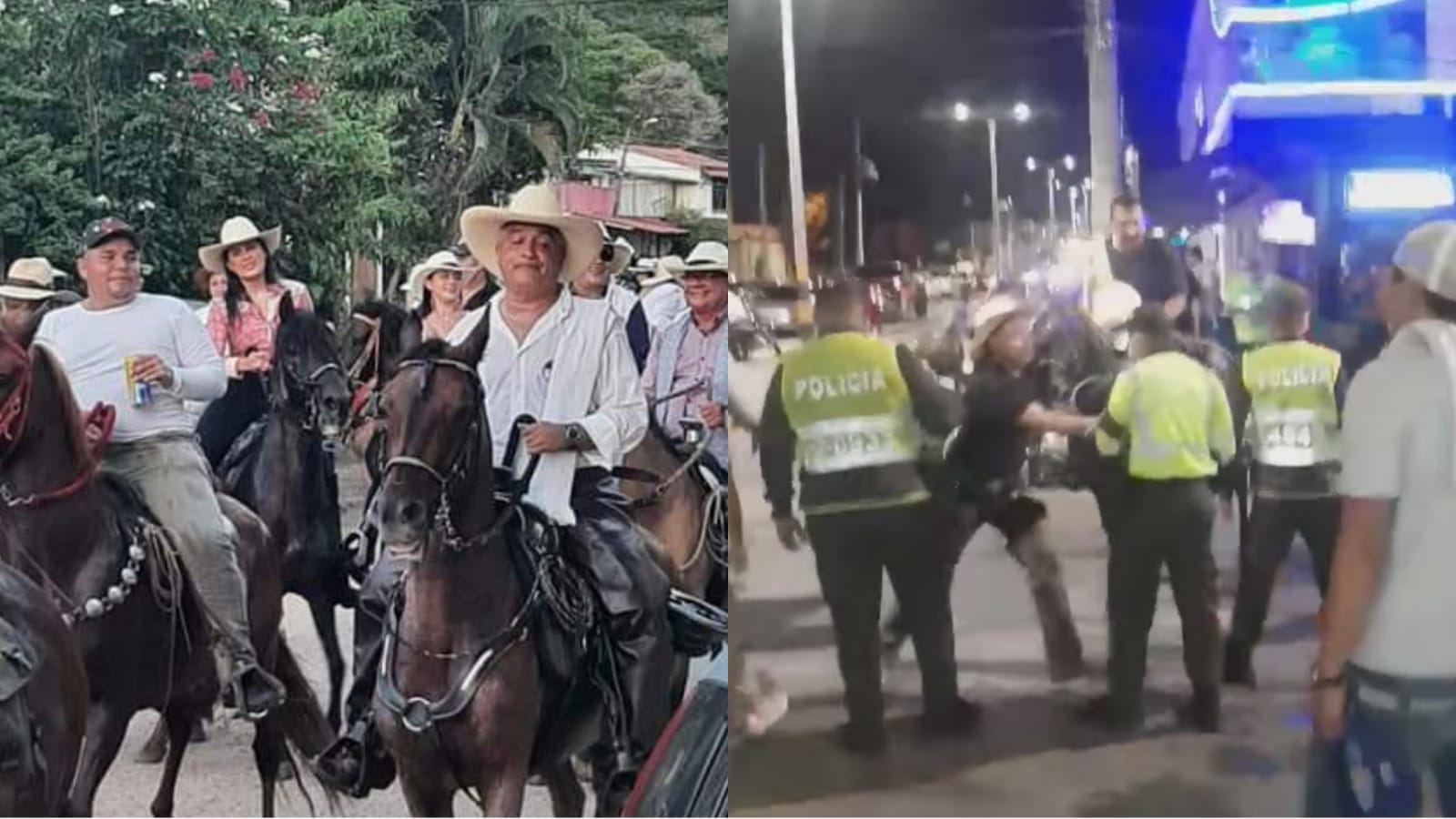 Cabalgata en Melgar: maltrato animal, borrachos y balacera