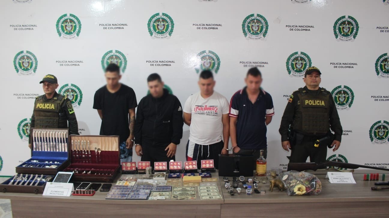 Caen los jóvenes responsables de millonario robo en una finca de Gualanday