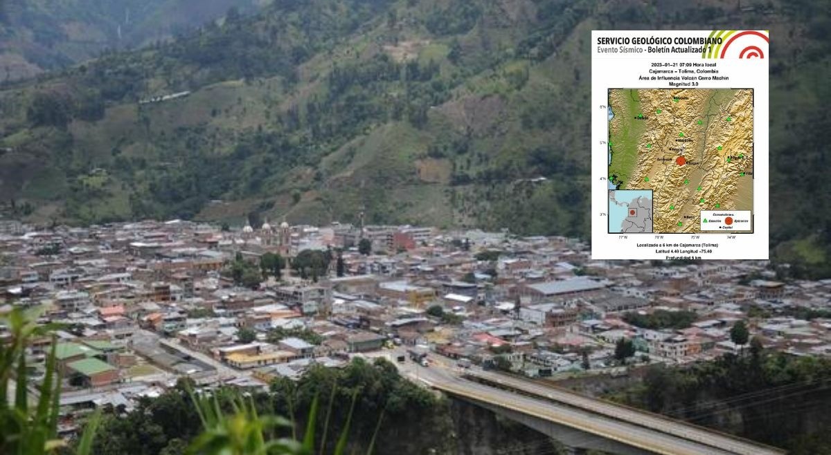 Este sábado se presentó evento sísmico con origen en Cajamarca