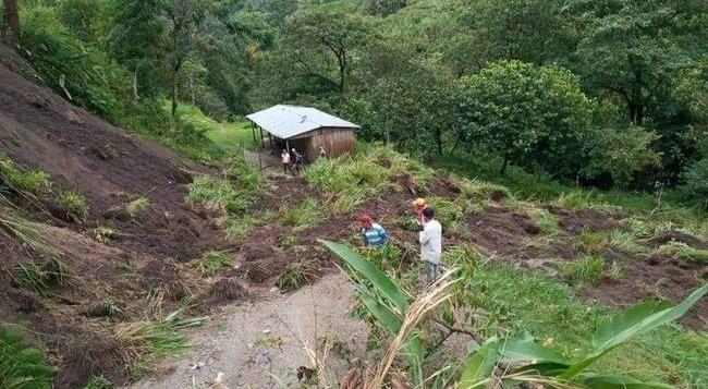 Calamidad pública en Roncesvalles, se presentó monumental deslizamiento de tierra