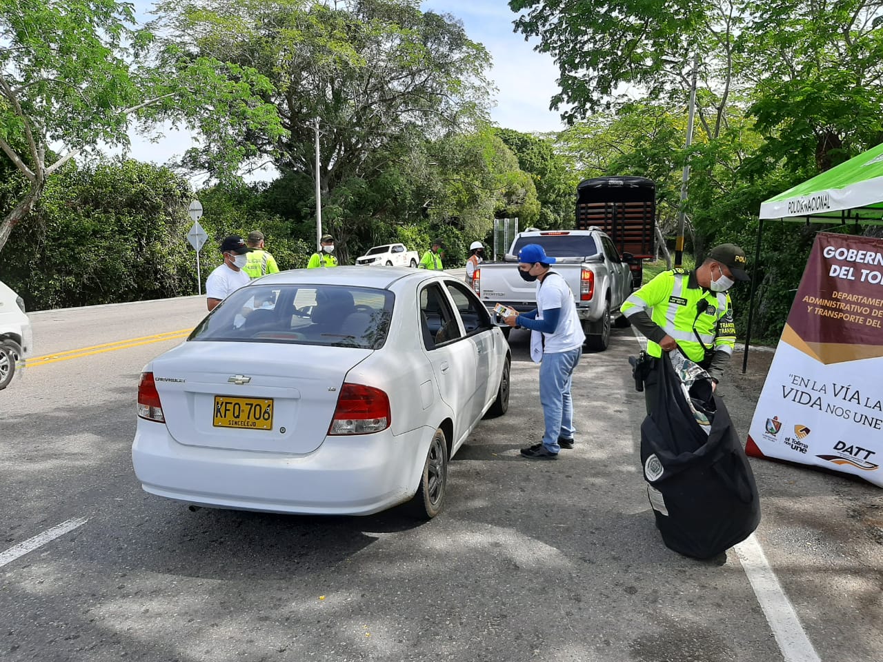 Controles operativos de prevención en las vías del Tolima