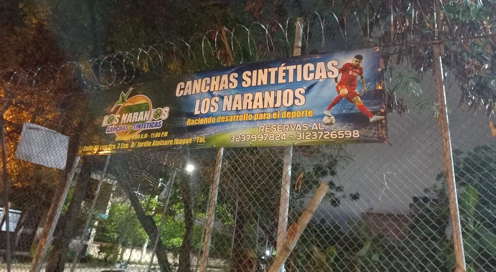 Denuncian constantes robos en cancha sintética Los Naranjos en Ibagué