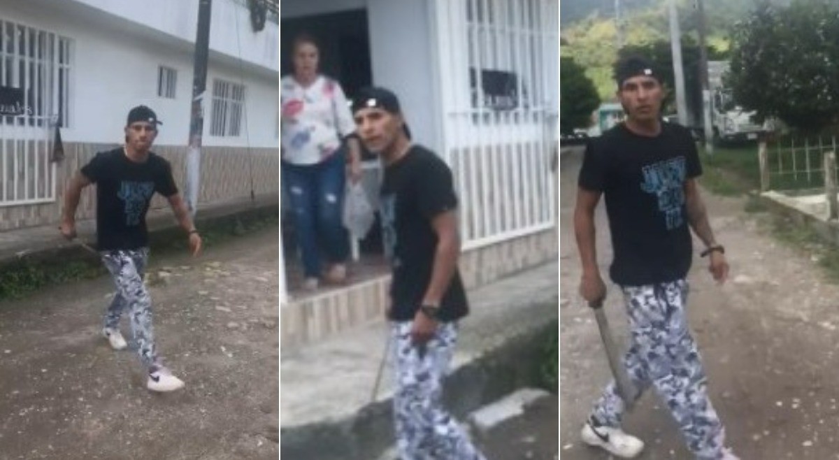 Captan en video el ataque con machete de un hombre contra una mujer en el Líbano