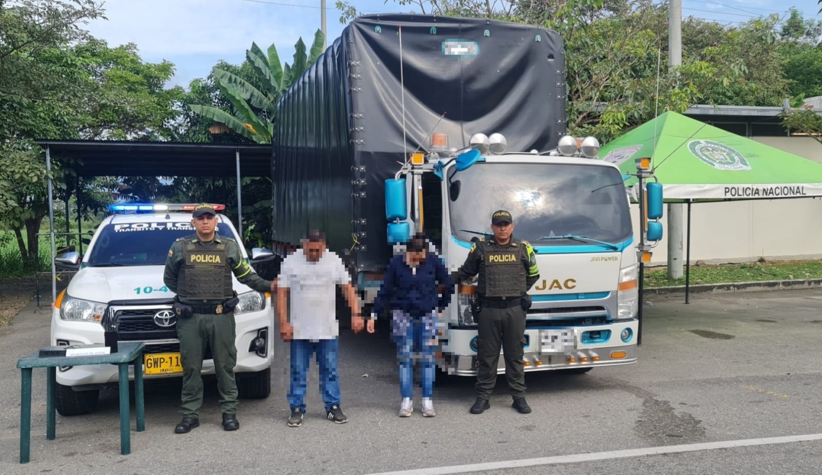 Capturados por el robo de un camión en el Tolima