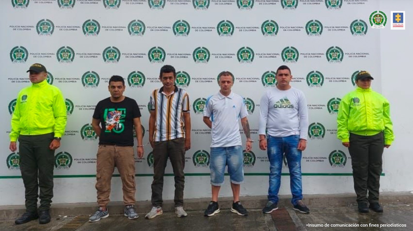 Capturan a siete ladrones que tenían azotado el comercio en Ibagué
