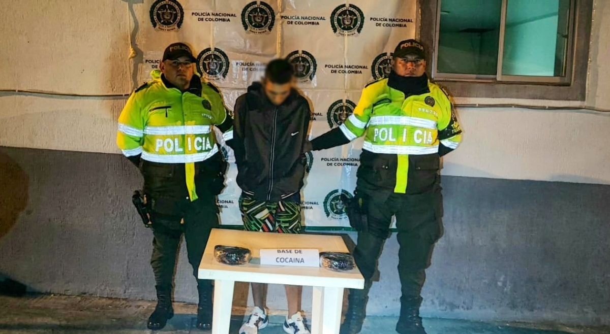 Capturan hombre en Cajamarca con dos kilos de cocaína