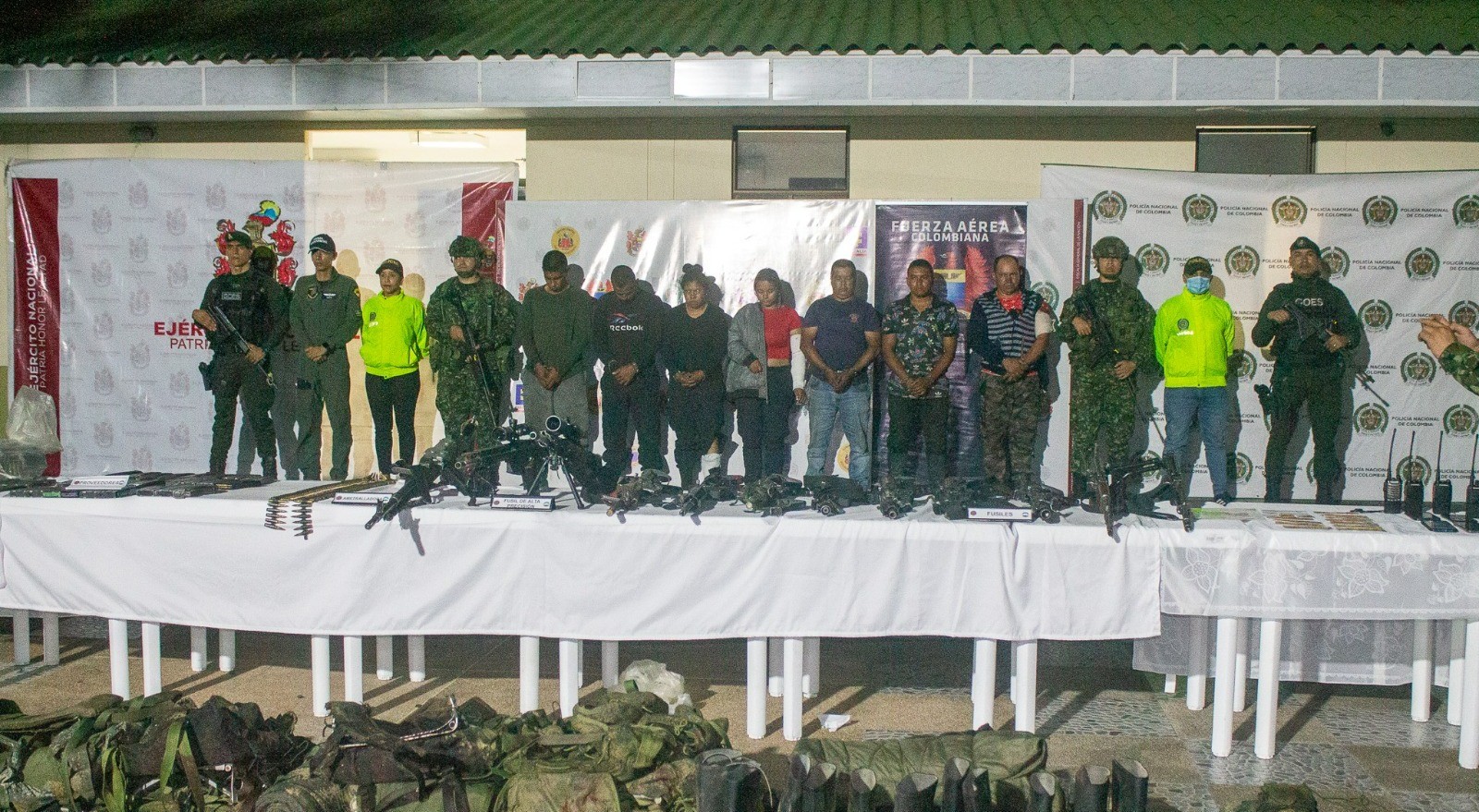 Cárcel para los ocho guerrilleros capturados en el sur del Tolima
