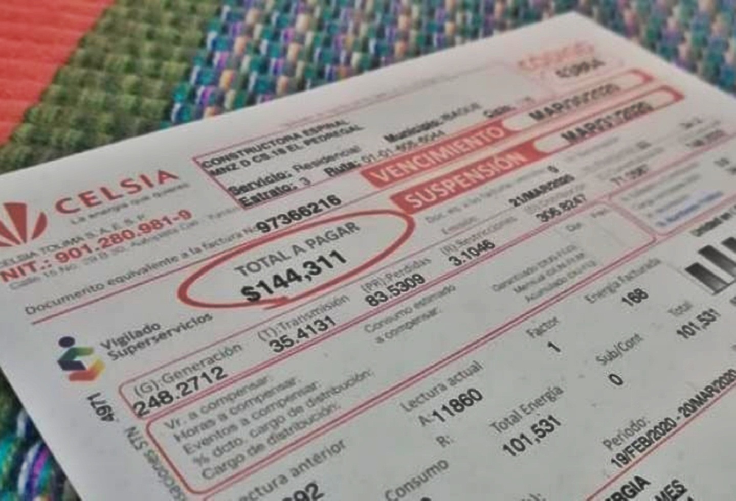 Celsia deberá responder ante el Congreso por el alto costo de su tarifa en el Tolima