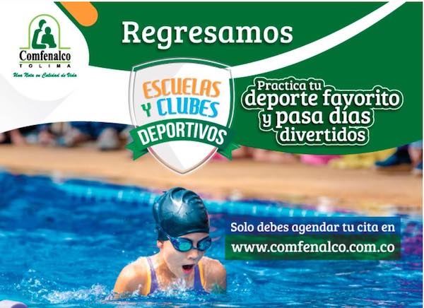 Regresaron las escuelas deportivas en Comfenalco Tolima