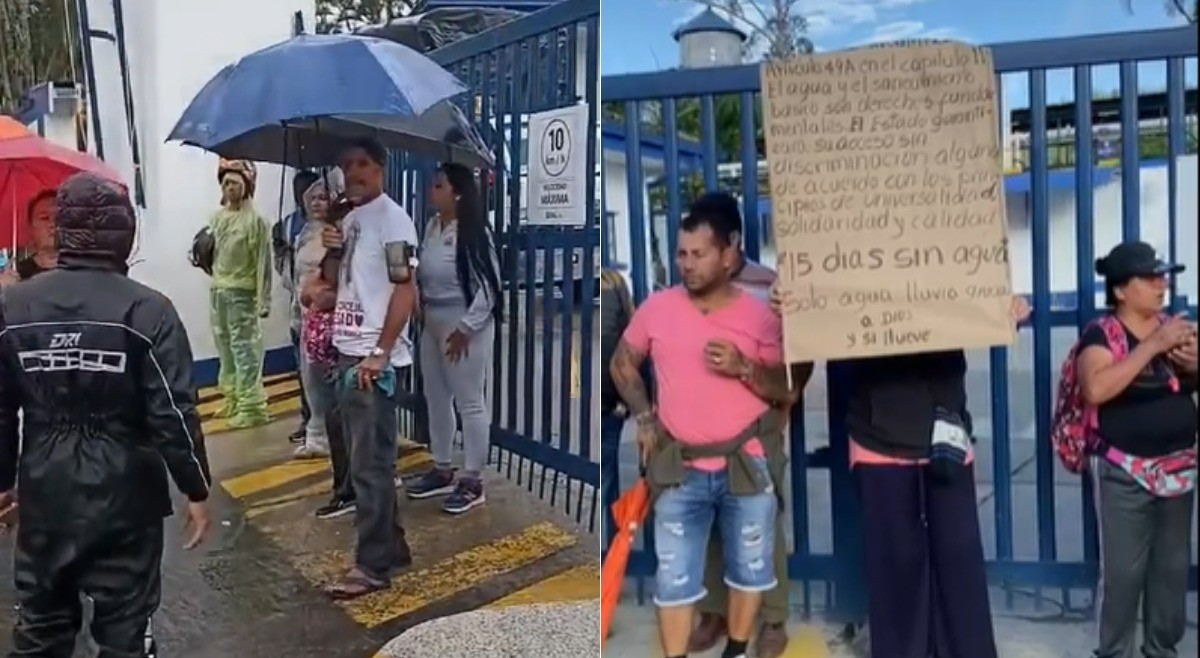 Con plantón frente al IBAL exigen agua para la comuna Nueve de Ibagué
