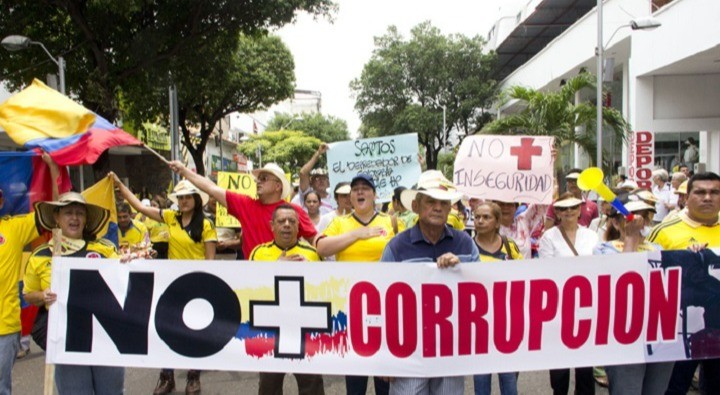 Corrupción en Colombia con nivel de impunidad del 93.99%