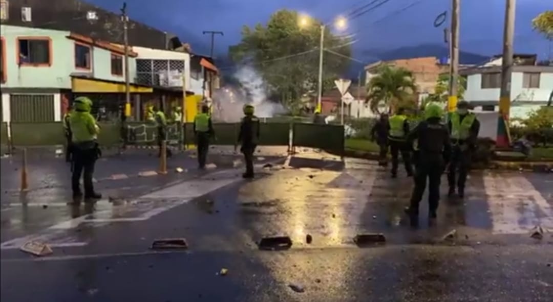 Desmanes durante paro nacional en Ibagué dejaron ocho personas capturadas