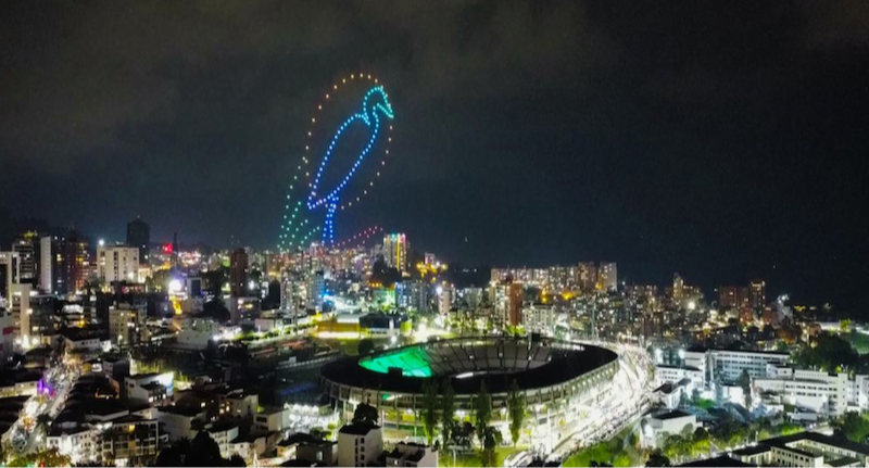 Drones, la nueva atracción en las festividades colombianas