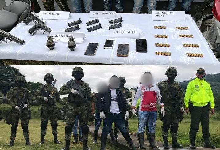 Capturados presuntos miembros de estructura residual de las Farc en Planadas