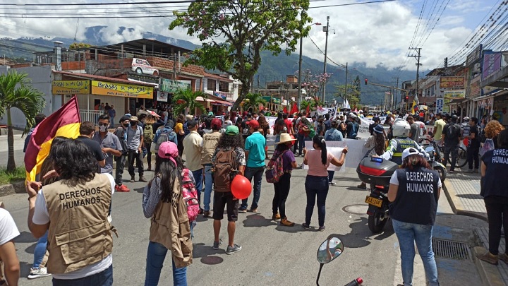 Avanzan las protestas del 21S por las calles de Ibagué