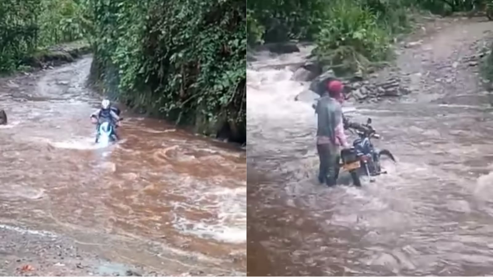 El drama de los campesinos que arriesgan su vida por falta de un puente en el Cañón del Combeima