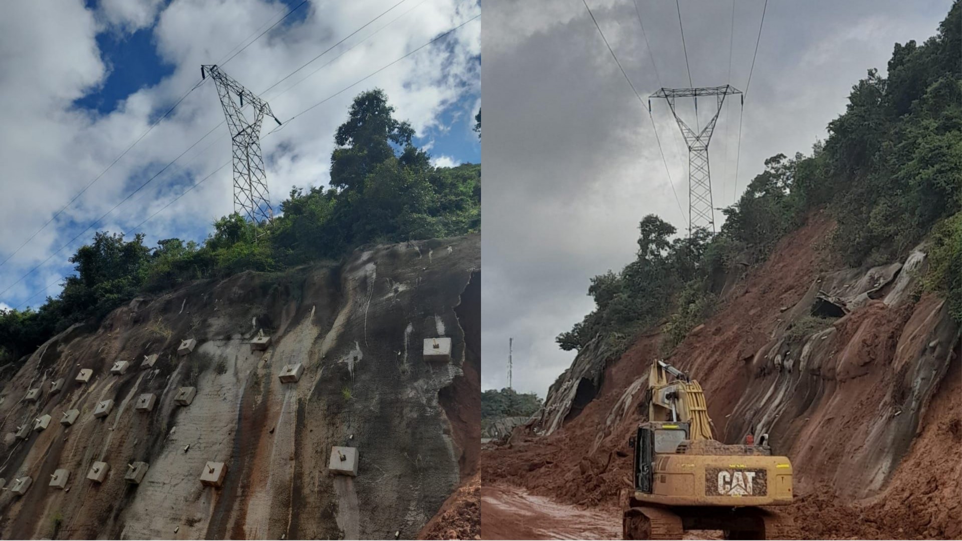 En riesgo torres de energía en Gualanday