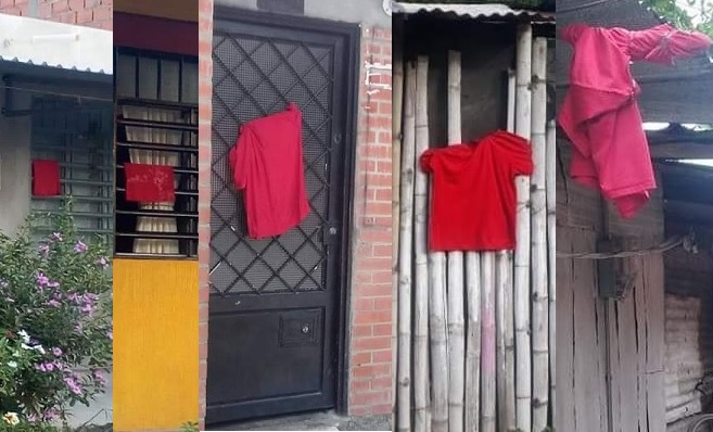 El Espinal agobiado por el hambre, los trapos rojos se toman las fachadas de las casas