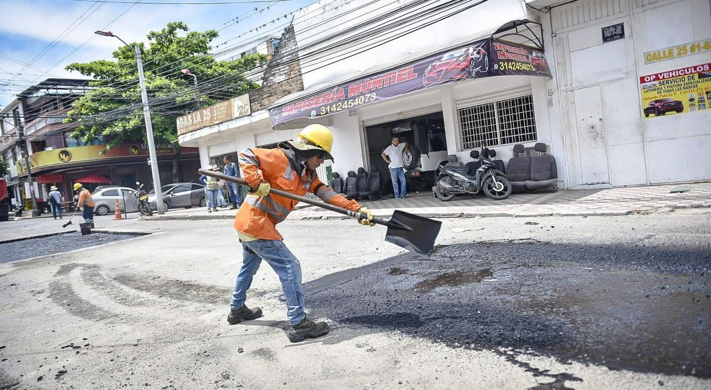 Este lunes empiezan obras de parcheo en la avenida Guabinal