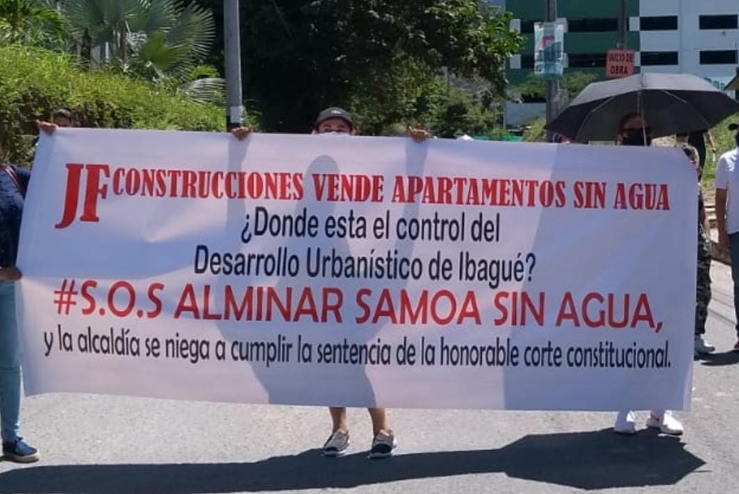 Este sábado nueva marcha de protesta de propietarios de Alminar Samoa