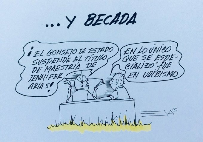 Y becada...
