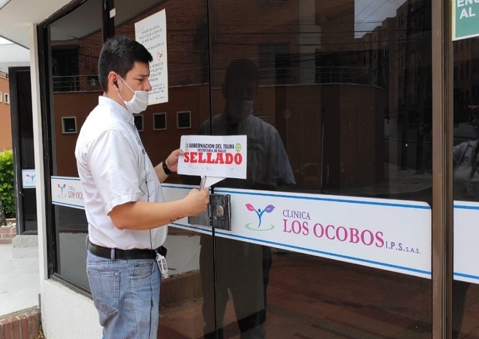 Secretaría de Salud selló la Clínica Los Ocobos de Ibagué