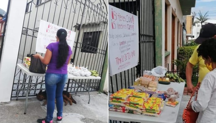 "Si tienes, dona. Si necesitas, toma"