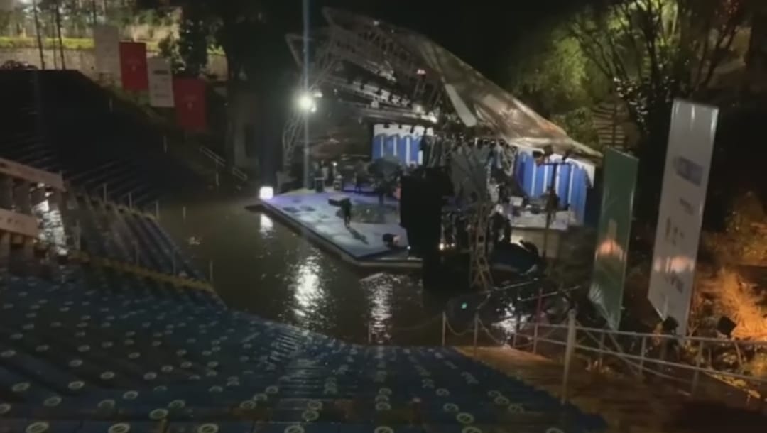 ¿Falta de planeación? La Concha Acústica se inundó en pleno Ibagué Festival