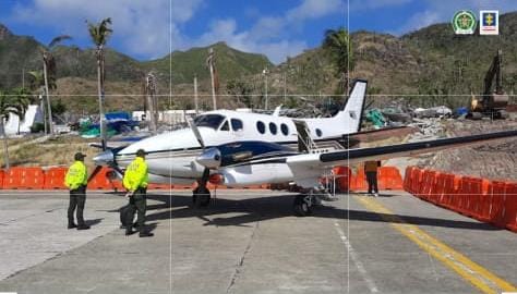 Fiscalía impuso medidas cautelares sobre avioneta incautada con cocaína