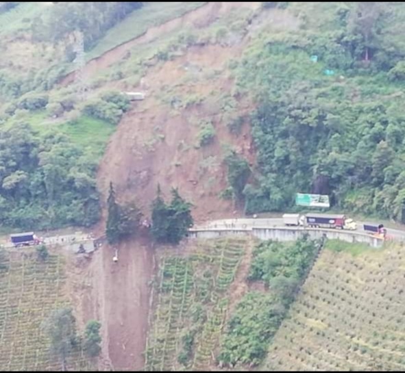 Sector de La Paloma vía Cajamarca- Calarcá es estable