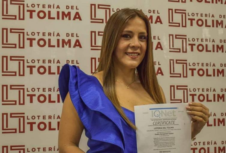 Gerente de la Lotería del Tolima elegida en la mesa directiva de la Federación de Loterías de Colombia