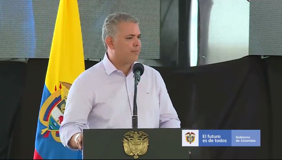Presidente Iván Duque en el Tolima