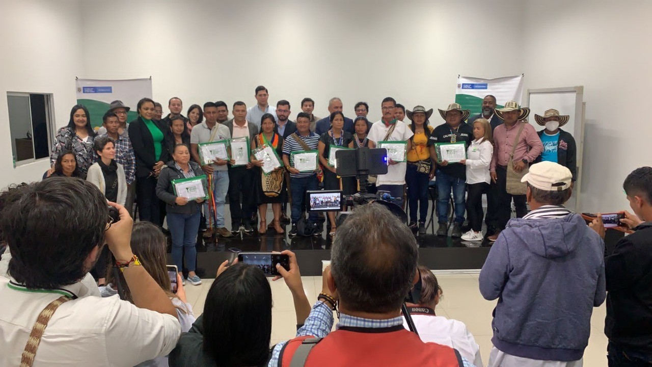Gobierno Nacional entregó tierras al resguardo Quintín Lame