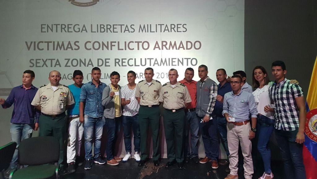 354 libretas militares fueron entregadas a víctimas del conflicto en Ibagué