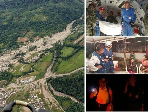 Socorristas de la Cruz Roja del Tolima en Mocoa